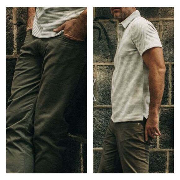 Taylor Stitch The Democratic All Day Pant Mens 29 In Olive Green Bedford Cord - Picture 5 of 16